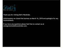 Tablet Screenshot of didiswardrobe.com